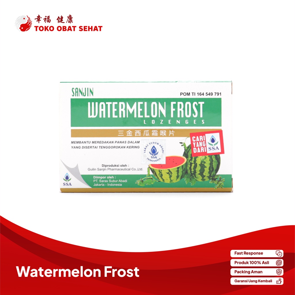 WATERMELON FROST LOZENGES obat pereda sakit tenggorokan - sariawan dan panas dalam