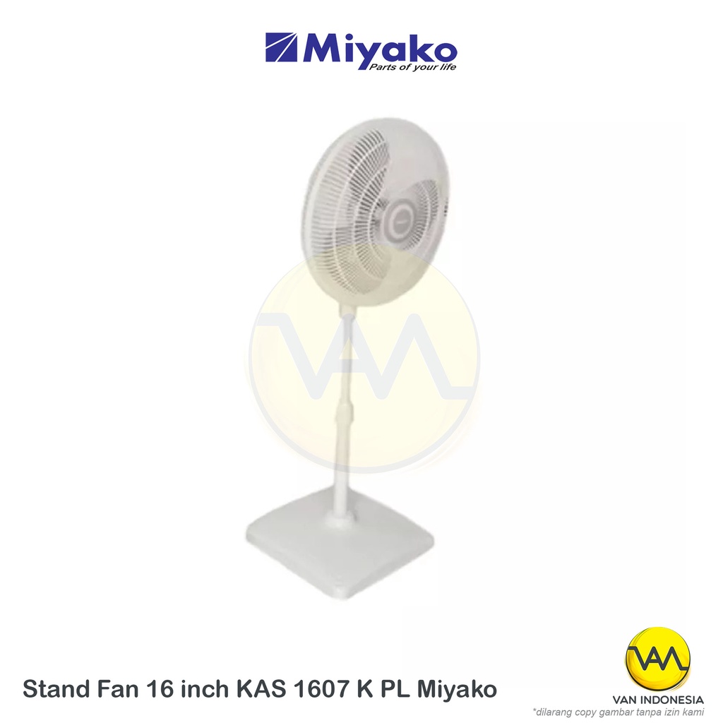 Miyako Stand Fan KAS-1607 K PL Kipas Angin Berdiri Kas 1607