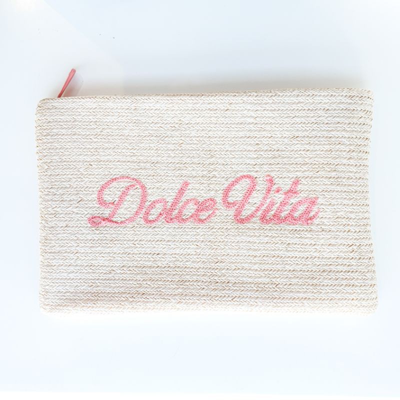 [Merchandise] Dior Dolce Vita Beige Pink Makeup Cosmetic Pouch Bag