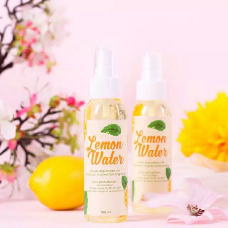 LEMON WATER|AIR LEMON BOTOL SPRAY 100ML PENYEGAR BASMI JERAWAT