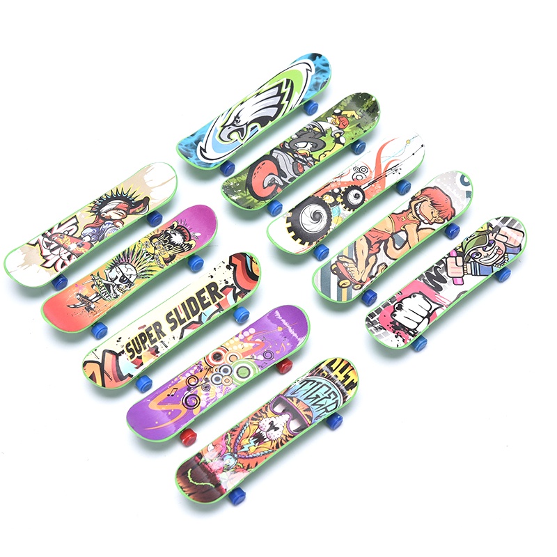 1pc Skateboard Jari Mini Bahan Plastik