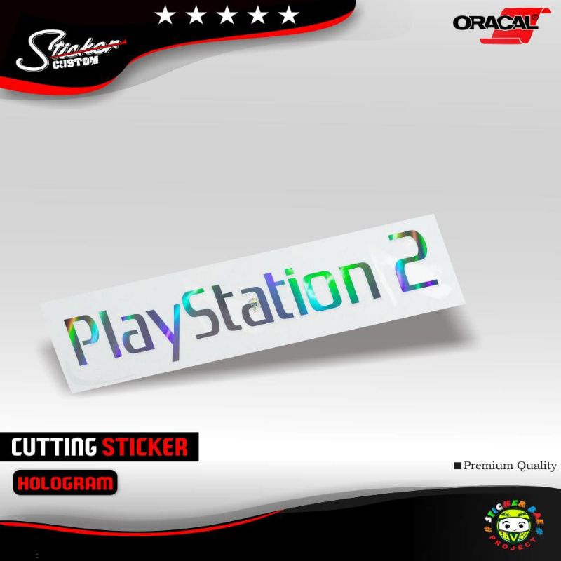 Stiker playstation 2 cutting sticker 1 warna