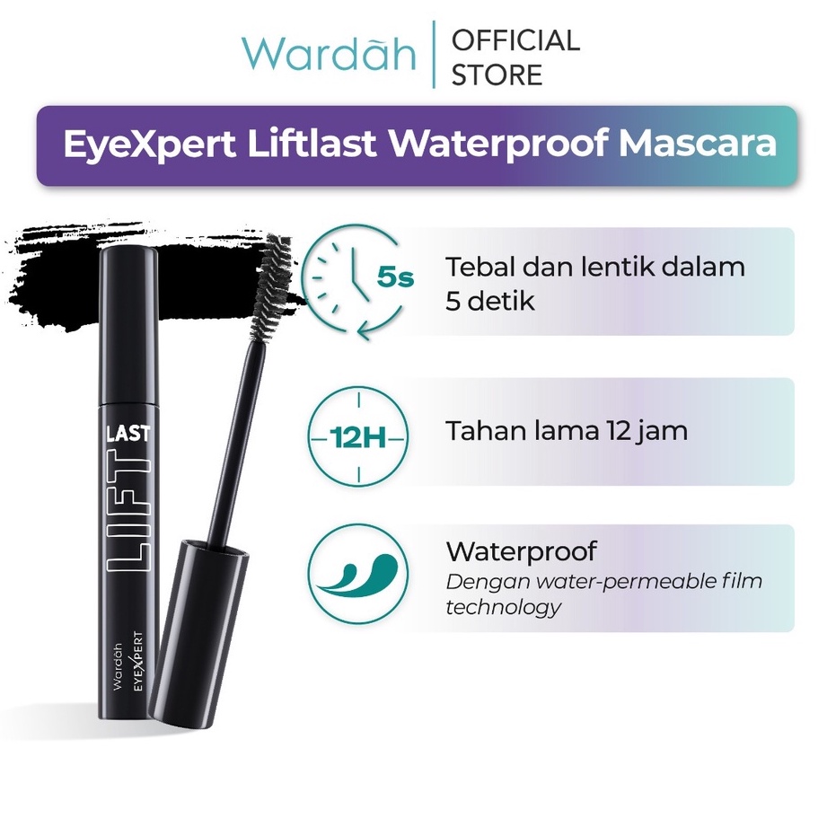 Wardah EyeXpert Liftlast Waterproof Mascara 8 ml