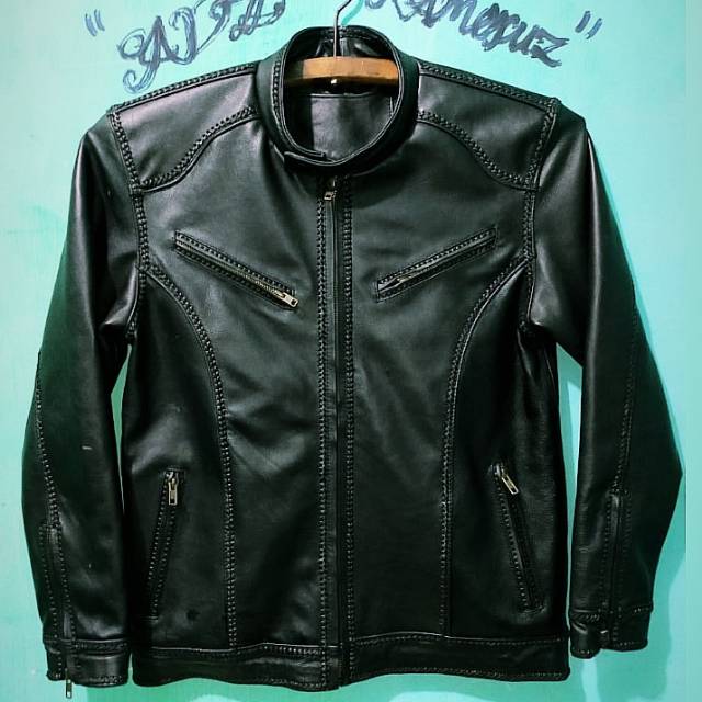 Jaket kulit sulam garut