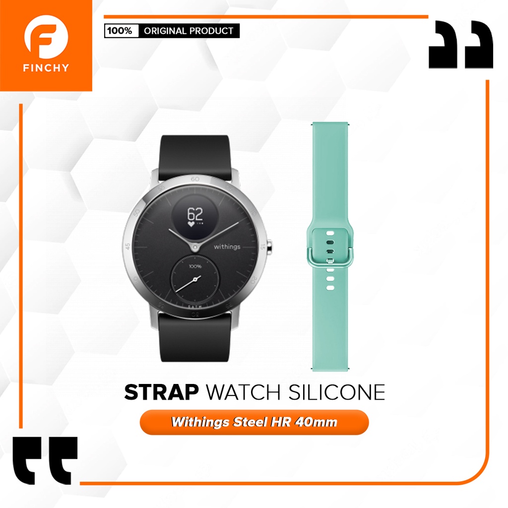 Finchy Strap for Withings Steel HR 40mm Replacement Silicone Wristband