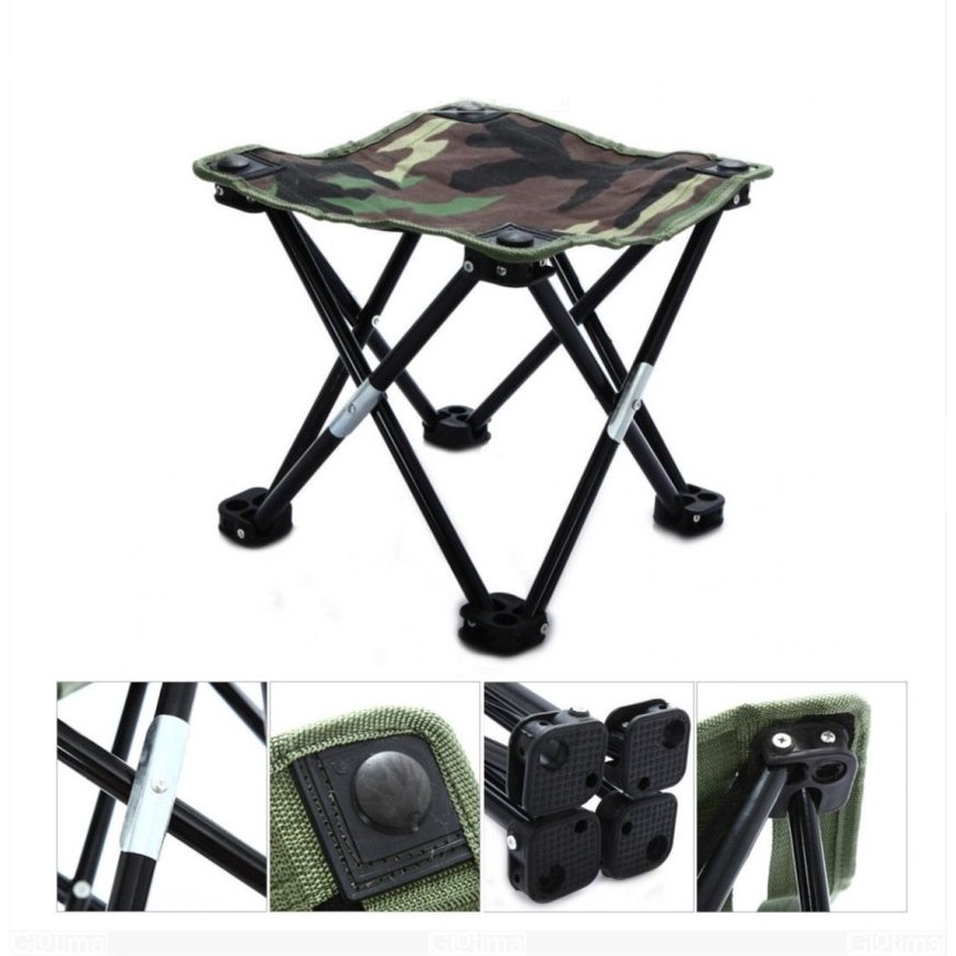 【COD】 Bangku Lipat Mancing Kemah Outdoor` Kursi Portable Camping Piknik Pancing