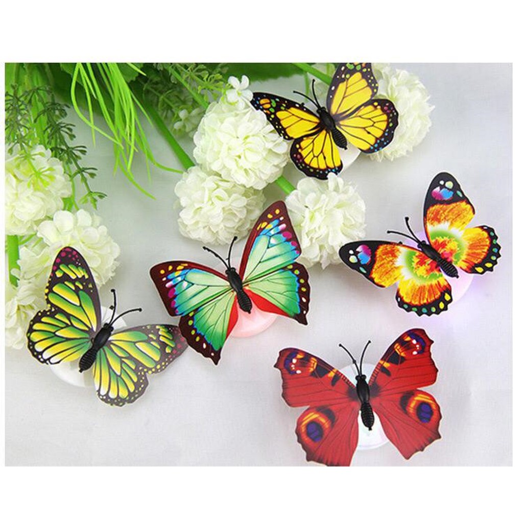 INFY - Kupu Kupu LED Bercahaya / Kupu Kupu Dekorasi / Butterfly LED / Lampu Hias Kupu Kupu E003 COD