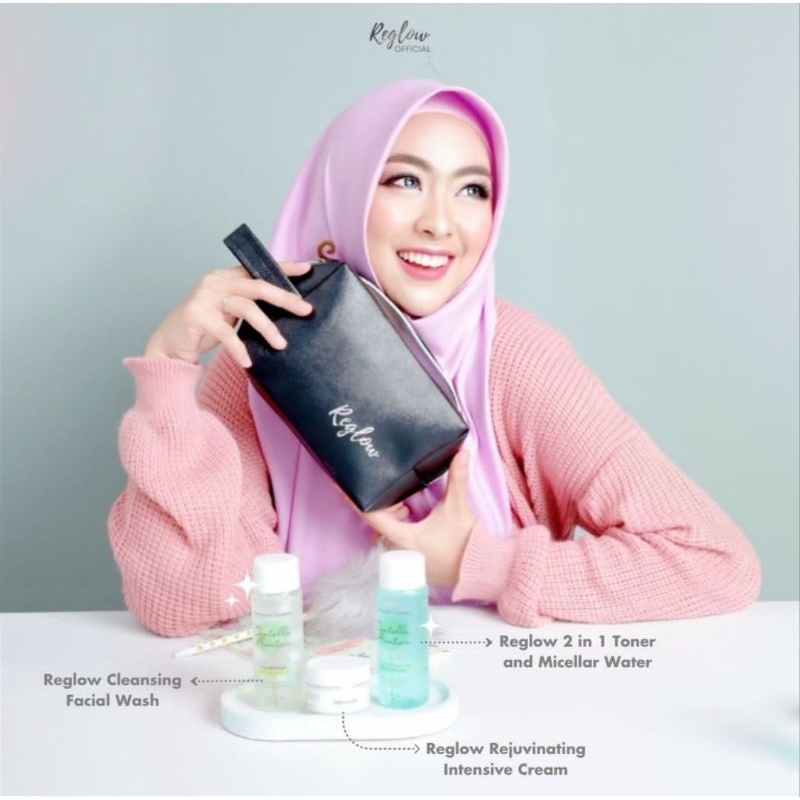 RE GLOWING SKINCARE PAKET PERAWATAN KULIT BERJERAWAT SKINCARE BPOM