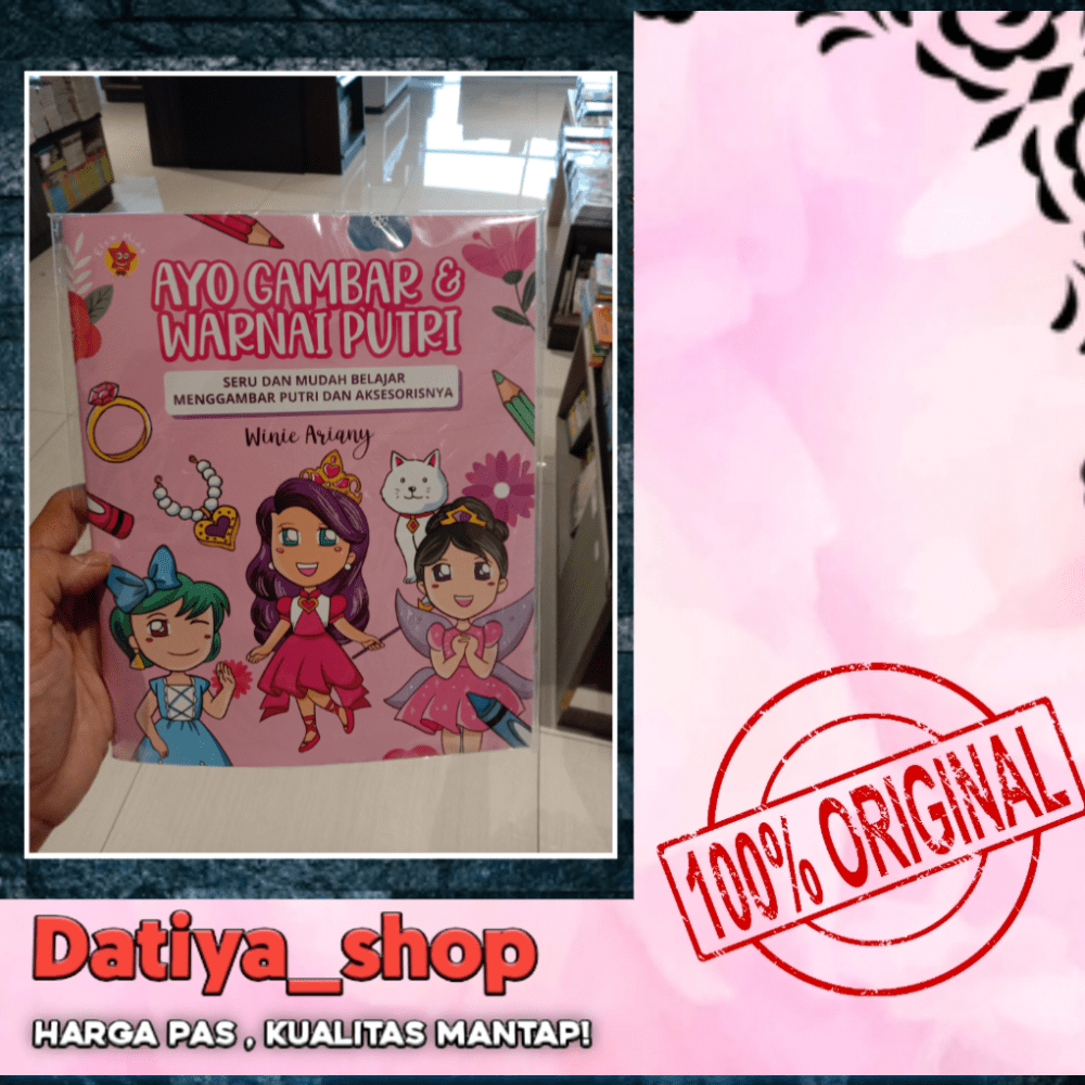 Ayo gambar dan warnai putri
