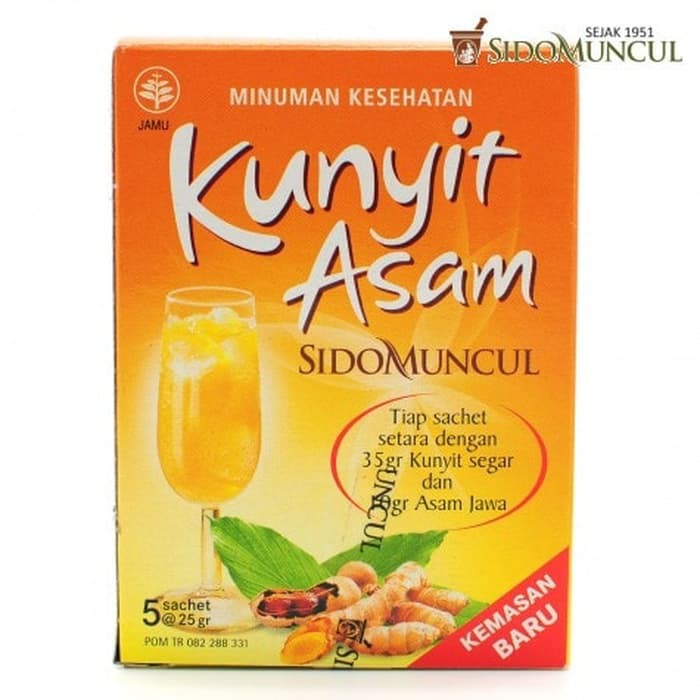 Jual Kunyit Asam Sidomuncul Minuman Kecantikan Kulit - 1 Dus Isi 5 ...