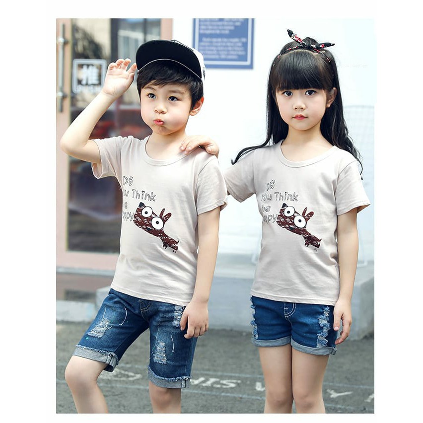  00004 Unisex Kaos  Oblong  Anak Import  Shopee Indonesia