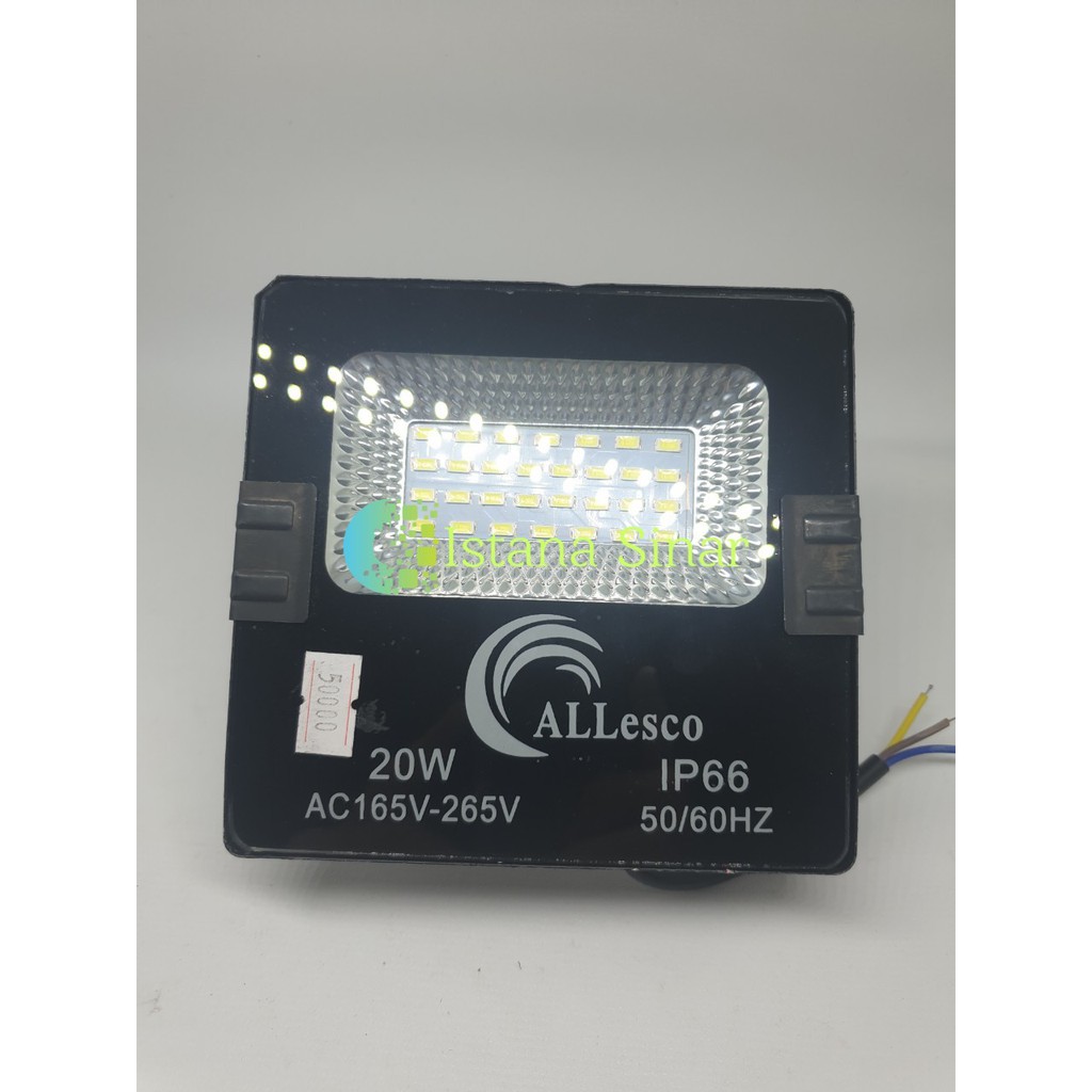 Lampu Sorot 20W / Led Flood Light 20 Watt Merk Allesco / Lampu Tembak