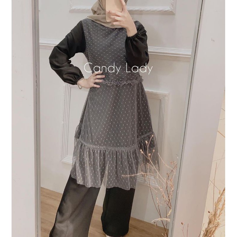 Lezya Ruffle Tunik by Candy Lady Store