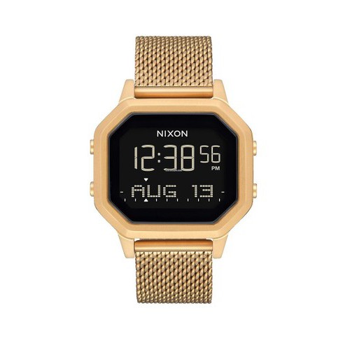 Nixon A1272502 - Digital Siren Milanese All Gold - Jam Tangan Unisex