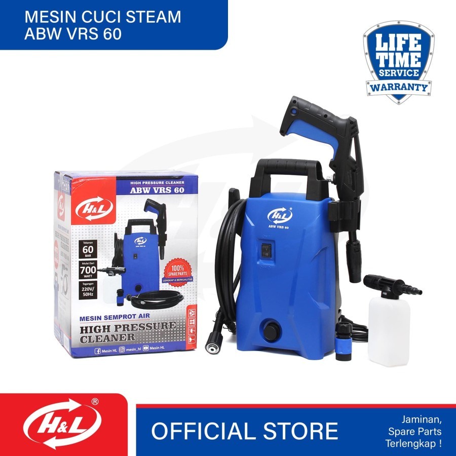 HL vrs 60 Mesin Cuci Steam Jet Cleaner abw 70 laguna