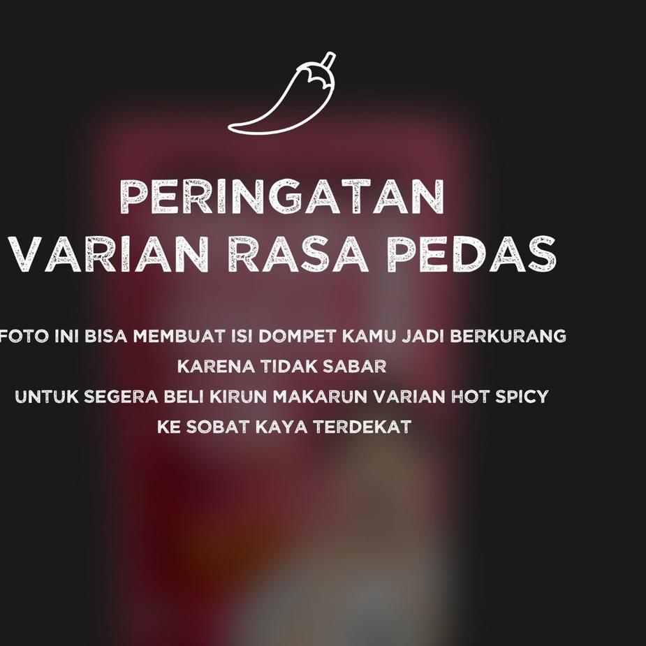 

「PENAWARAN TERBAIK」 Makaroni Kirun Makarun Pedas Hot Spicy 100gr