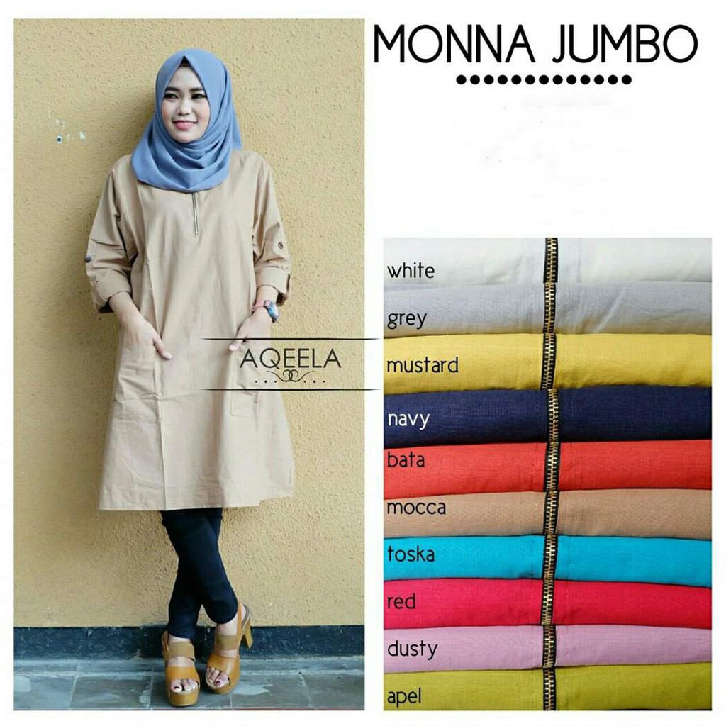 TUNIK MONA JUMBO SIZE 5L