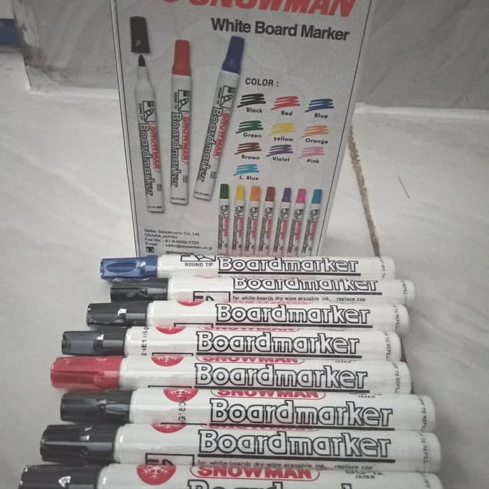 

spidol white board marker merk snowman