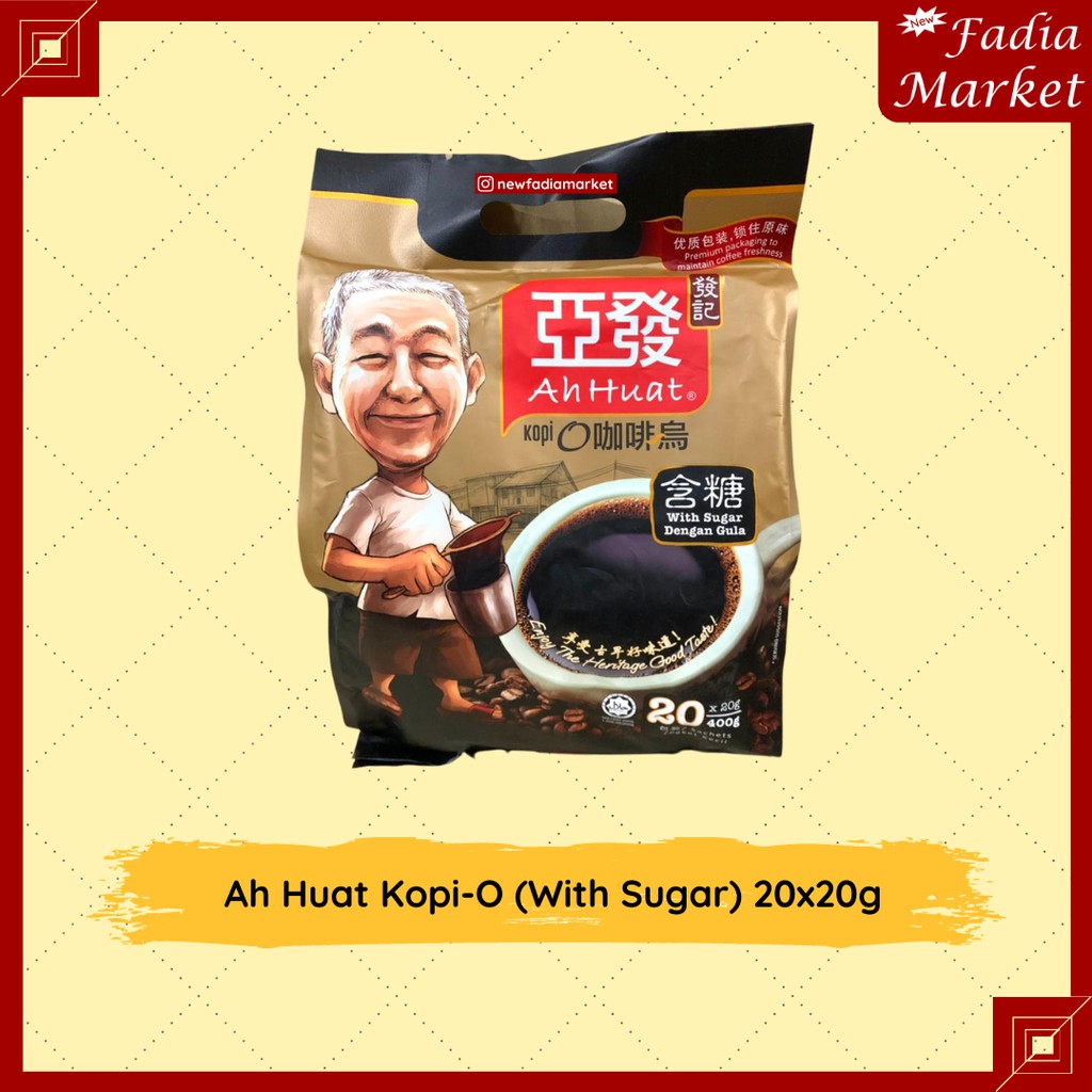 

Ah Huat Kopi Malaysia - Kopi-O (with Sugar) 20x20g