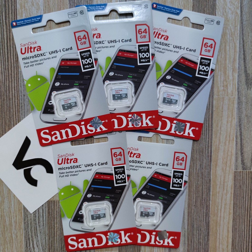 MicroSD SanDisk Ultra 16GB 32GB 64GB 128GB Memory Card Class 10 Micro SD Kartu Memori SDHC SDXC