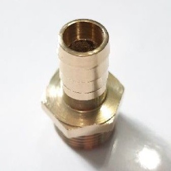 Nepel Selang 1/2&quot; × 1/2&quot; KUNINGAN / Hose Nipple Drat Luar