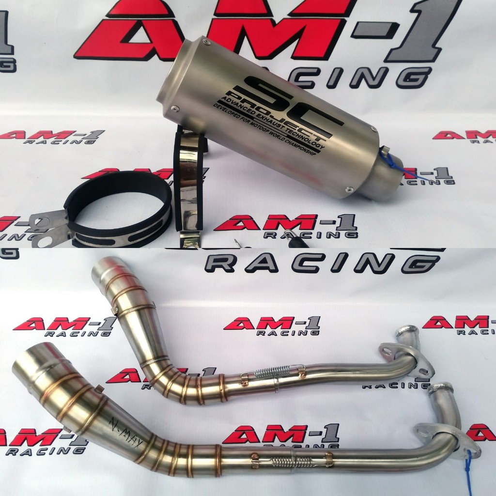 Knalpot Racing Sc Project Sandblast Mio Sporty M3 Beat Fi Karbu Xride Vario 110