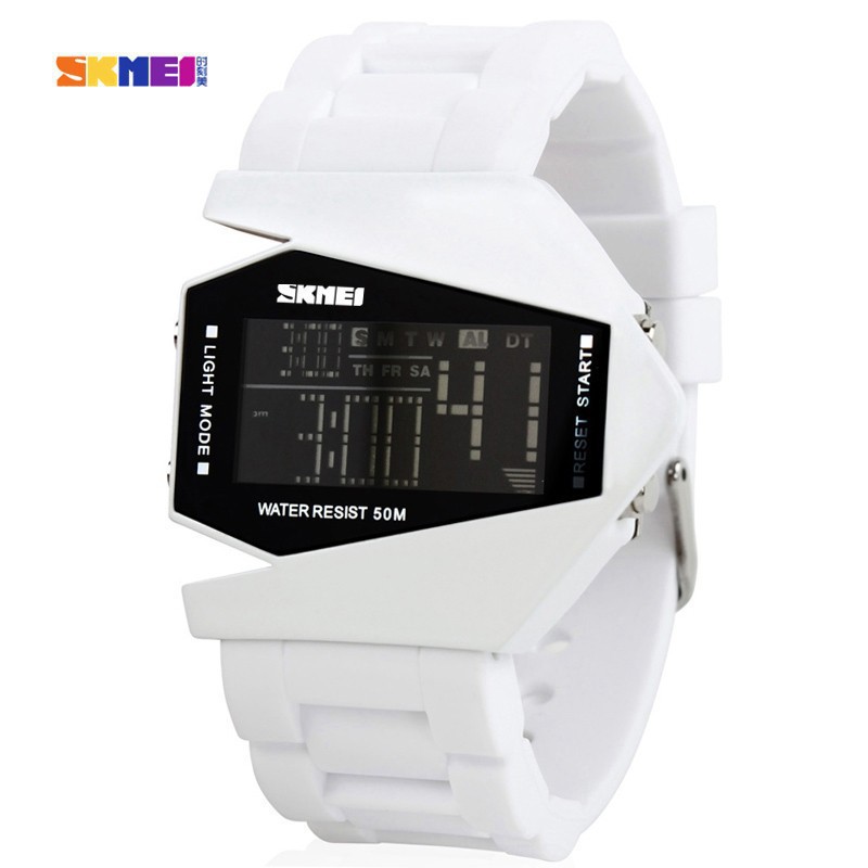 TERLARIS  Jam Tangan Pria / Anak / SKMEI 0817 / Jam Tangan Pesawat LED Original / SKMEI