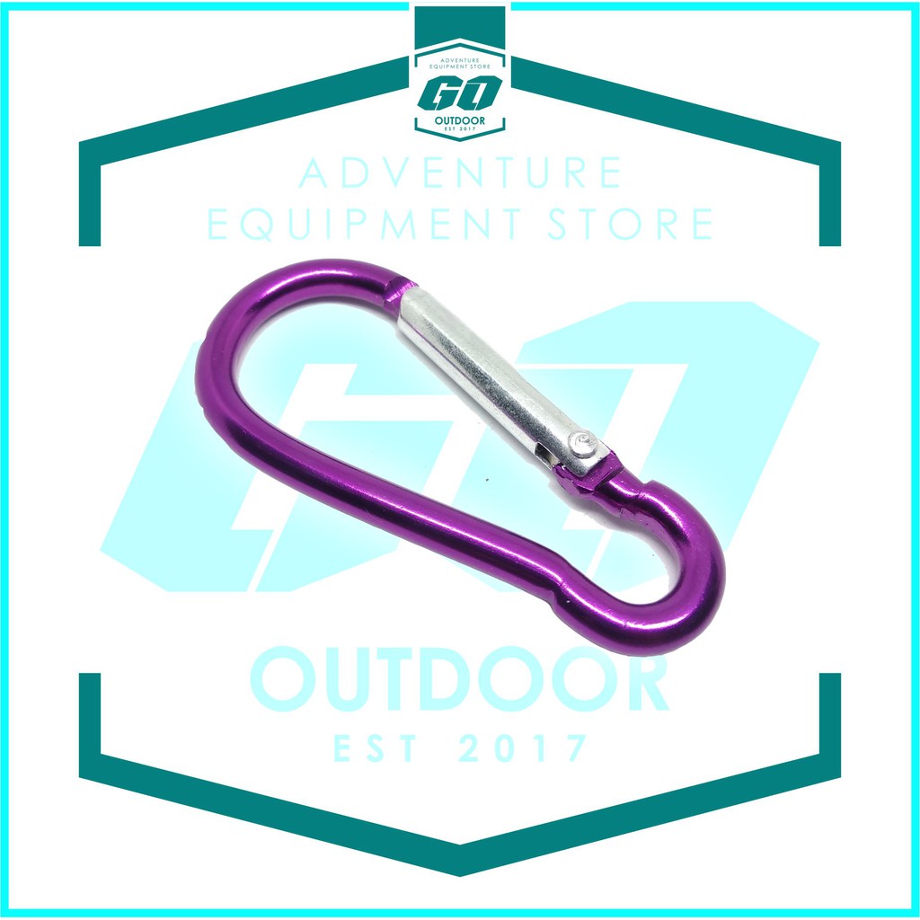 Carabiner Gantungan Kunci PK6 - Carrabiner Carbiner Bucle Gantungan Tas Alumunium Stainless Steel