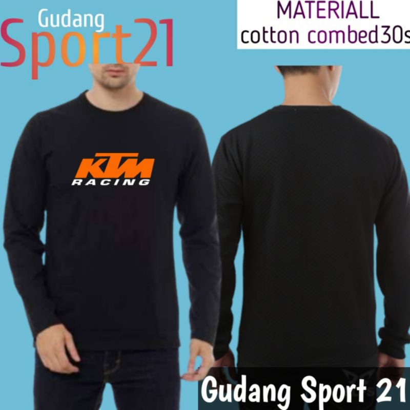 kaos baju lengan panjang ktm racing kaos otomotif