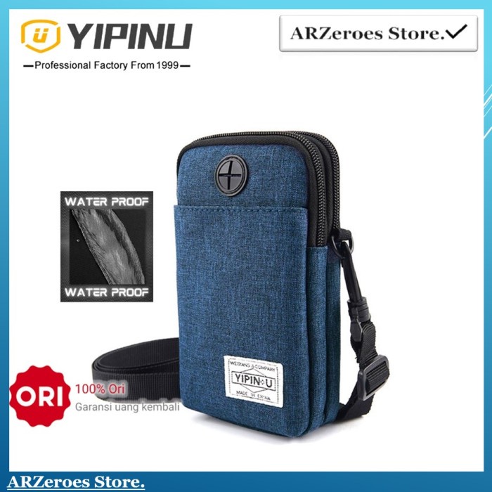 [MURAH] [COD] Tas Selempang Pria Wanita YIPINU YD-2 Tas Hp Waterproof - Dongker