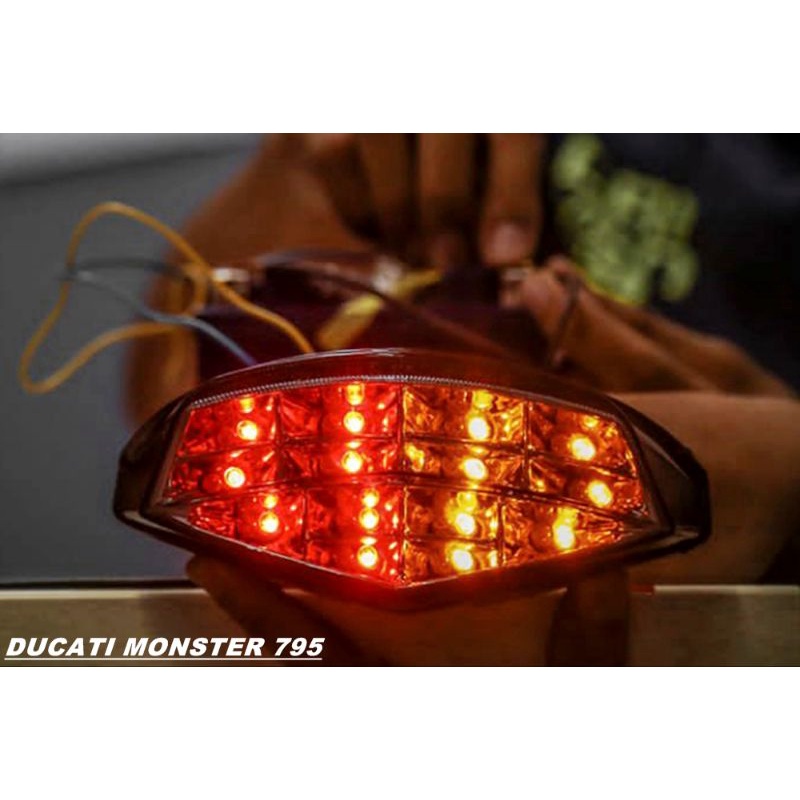Stoplamp Lampu Rem 3in1 ProjectOne Ducati Monster 696 795 1100