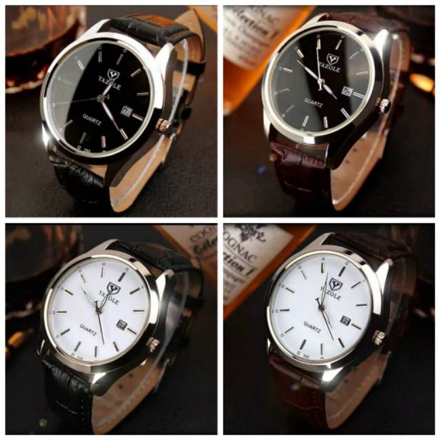 Jam Tangan Pria YAZOLE 308 + BOX YAZOLE Anti Air Original