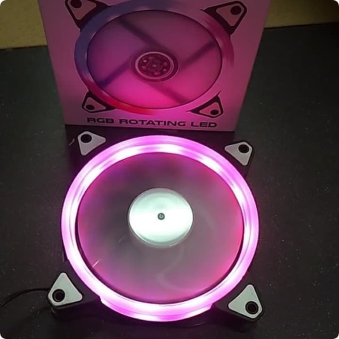 Illusion L-02 RGB Rotating Led Mejec Fan Casing 12CM LED Rotating RGB / MEJEC L02 ROTATING