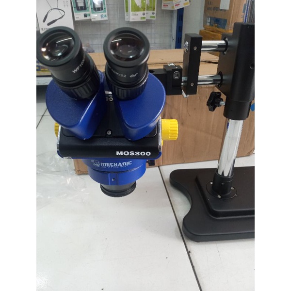 Microscope Trinokular MECHANIC MOS300-L2 PLUS LAMPU LED ORIGINAL