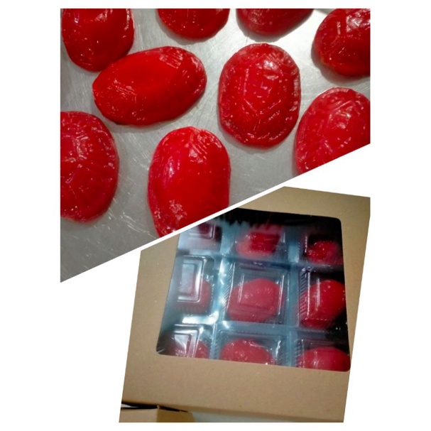 

kue ku/kue tok/kura kura merah angkukoe.(isi 10 pcs)