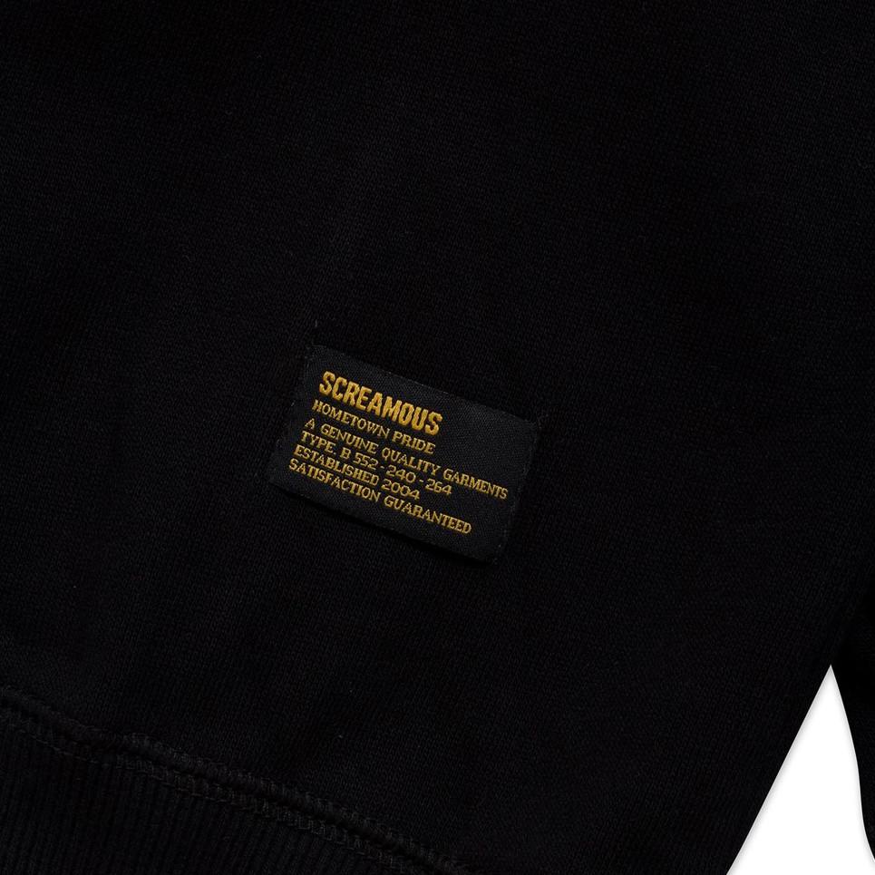 Jangan Ketinggalan order..  Screamous Sweater Crewneck HOMETOWN PRIDE ON BLACK BLACK