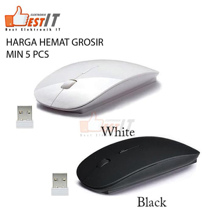 Grosir 5 PCS Mouse Wireless Slim 6070 Mtech