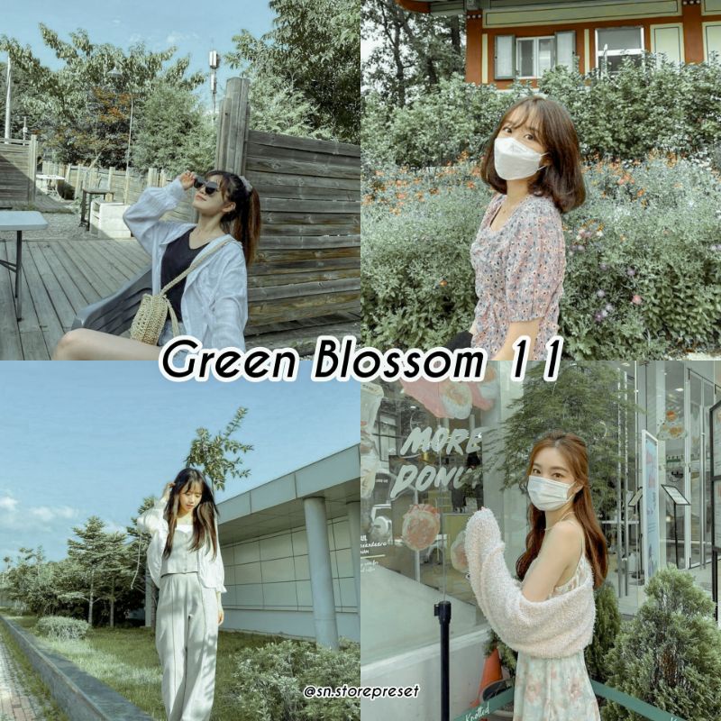 20+ PRESET LIGHTROOM GREEN BLOSSOM SERIES // GREENLIGHT VIBES For IOS &amp; Android