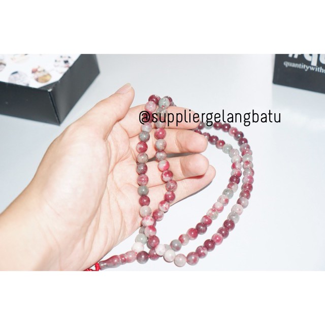 tasbih batu JASPER 8mm 99 butir premium tasbeh muslim alam akik doa aksesoris muslimmah pria wanita