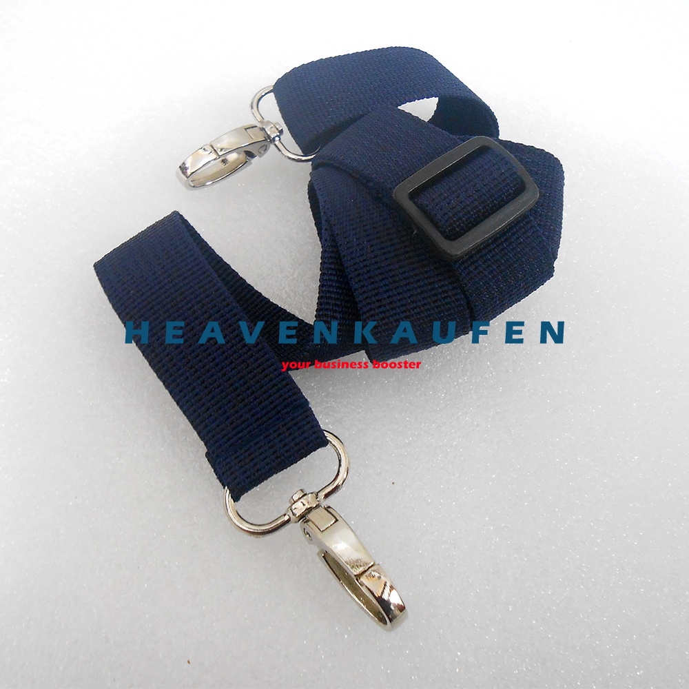 Strap Tas Pria / Tali Selempang Tas Pria Lebar 2,5 cm Biru Navy Dongker Kait Silver