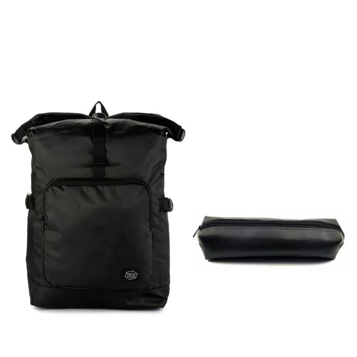 

Tamabrands Men I Tamabrands Roll Top Black Ransel Sekolah Kotak Pensil