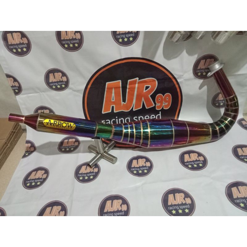 knalpot RX king kolong telo rainbow arrow
