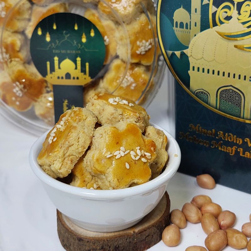 

Lily's Cookies Kue Kacang Single Jar (ukuran toples bulat 500 gr)