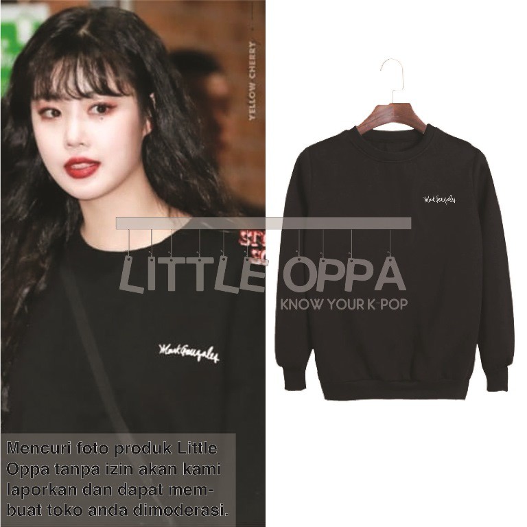 IDOL FASHION GIDLE SOOJIN MARK GONZALES SWEATER
