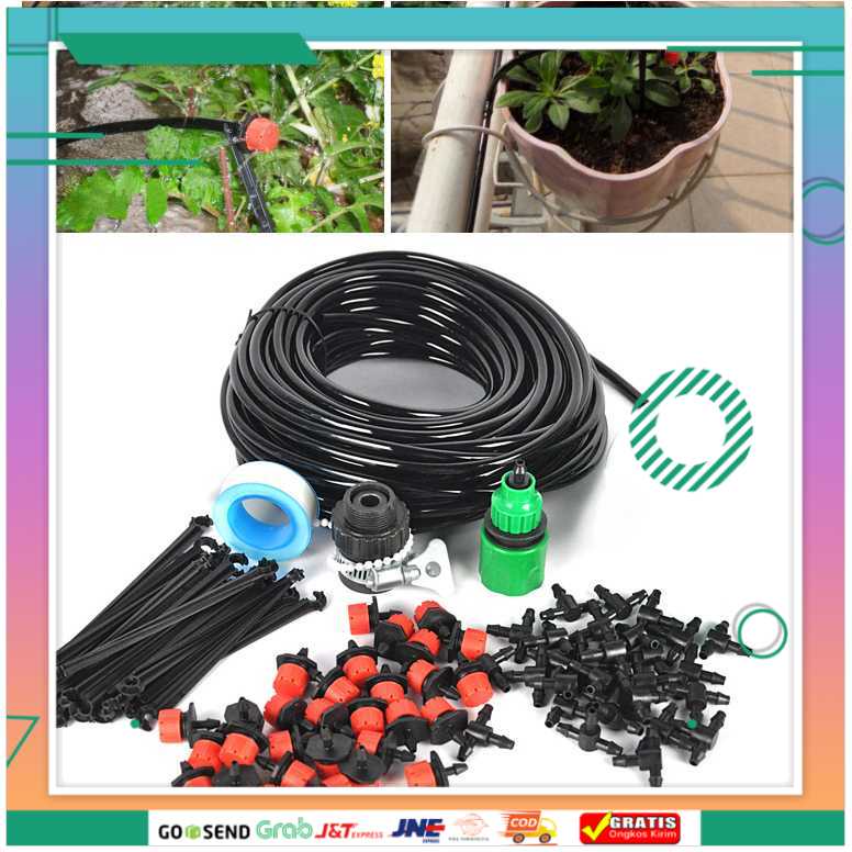 (BISA COD) FTIHSHPPeralatan Set Irigasi Air Taman Garden Watering Kit - LL-37