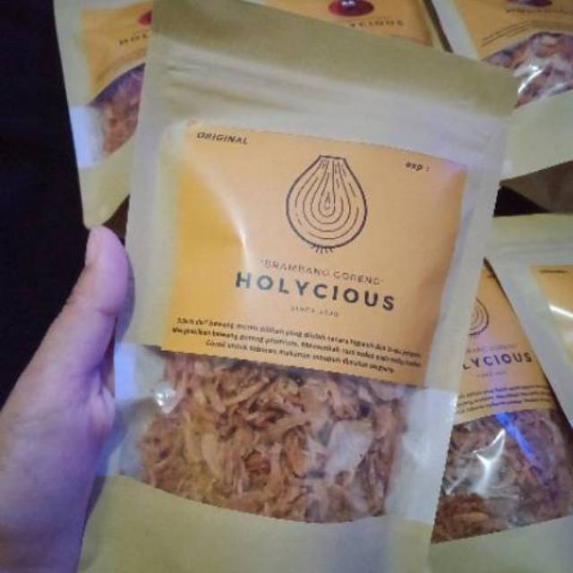 

BAWANG/ BRAMBANG GORENG 100GR 1ONS keripik bawang original holycious