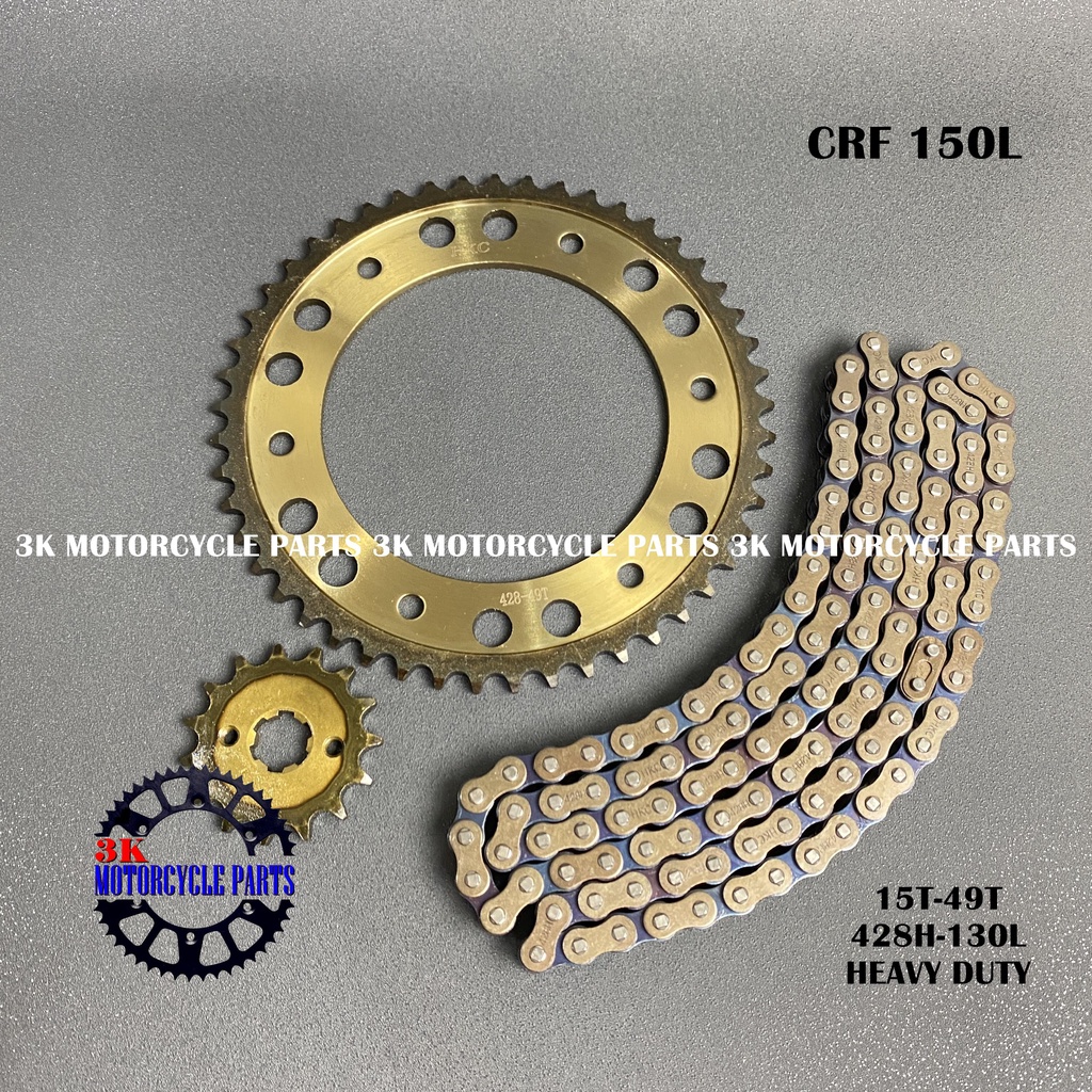 Gear Gir Set Gear Gir Paket CRF 150L Gold Baja Karbon