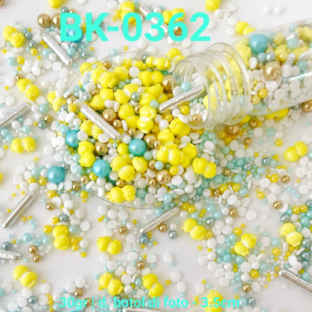 

BK-0362 Sprinkles sprinkle 30 gram binatang bebek duck mutiara biru yamama baking grosir murah sprinkles cake dekorasi mutiara trimit decoration story sprinklestory sprinklesstory sprinkle story yamama baking