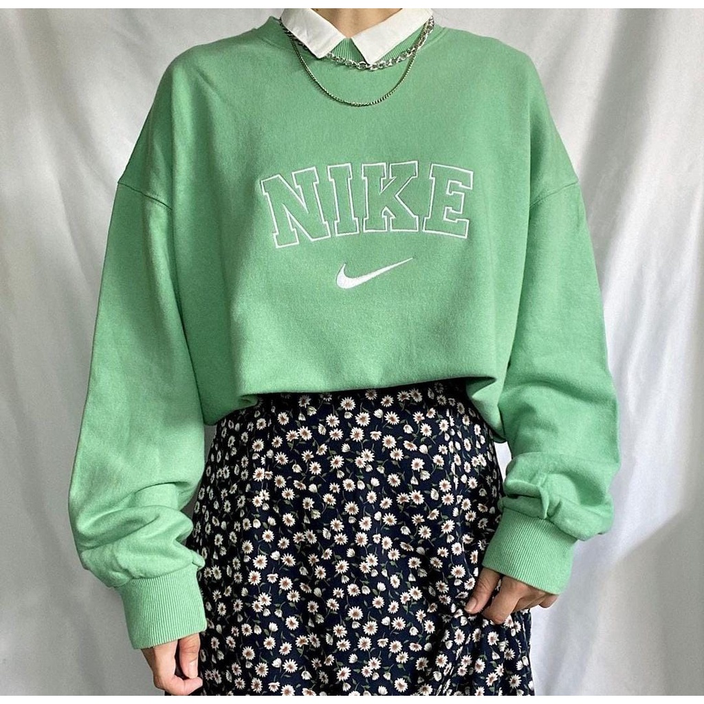 BORDIR NIKe SWEATER CREWNECK BAHAN FLEECE-1