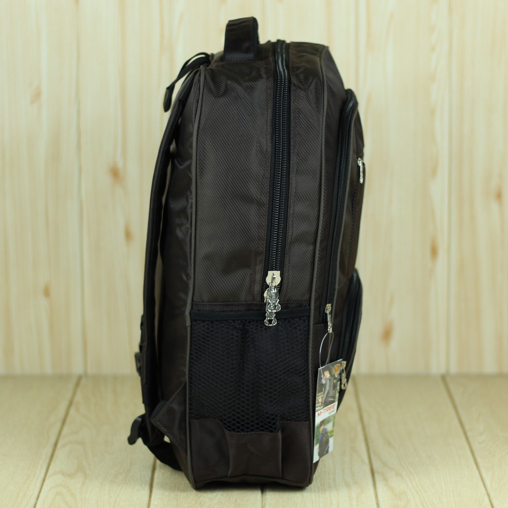 PREMIUM BACKPACK POLO Tas Gendong Pria Pollo M Tree Coklat Tas Ransel Laptop Murah FREE Rain Cover